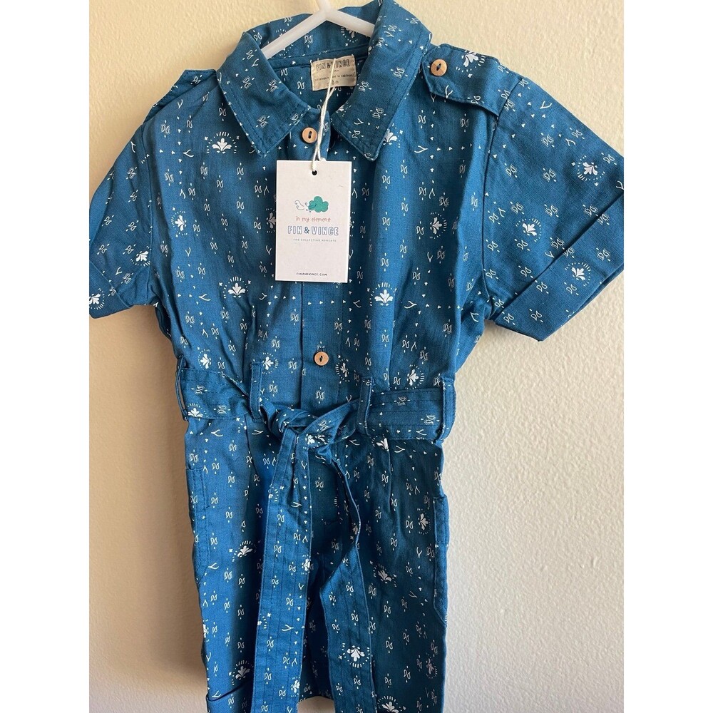 NWT Fin & Vince Adventure Jumpsuit Paisley Trail 12/18 - Picture 4 of 4